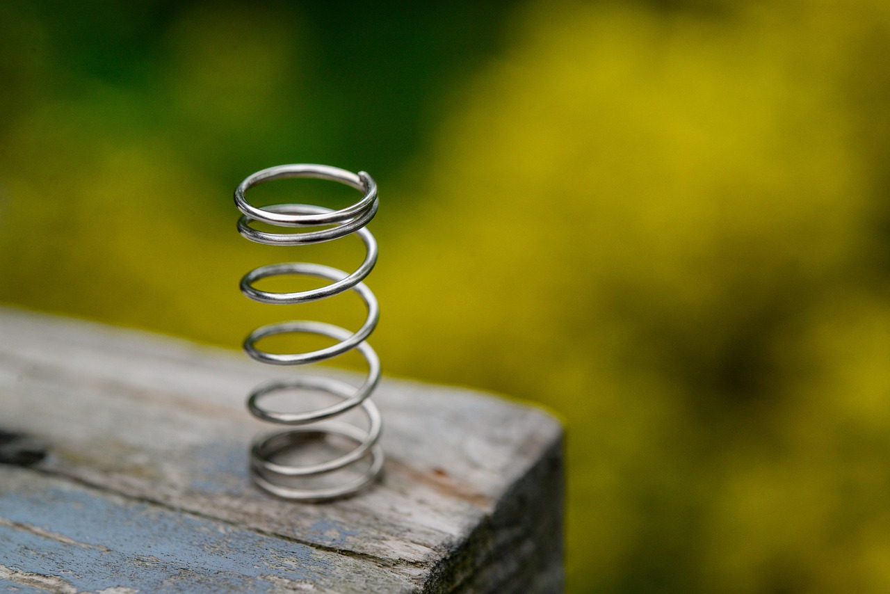 garage door torsion spring closeup